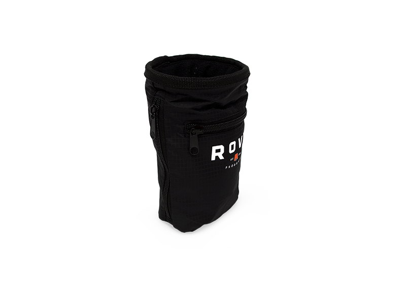 Stash Bag, featuring RovR branding, seen from the side.